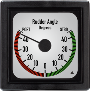 XL-96 (White Scale hanging pointer - rudder angle front)-S